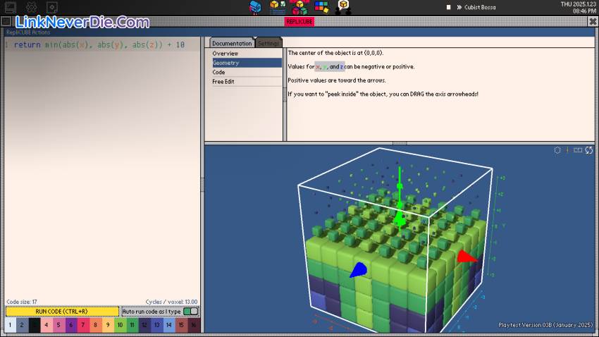 Hình ảnh trong game Replicube (screenshot)