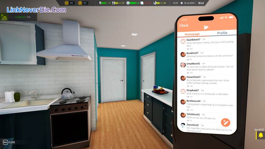 Hình ảnh trong game Football Life Simulator (screenshot)
