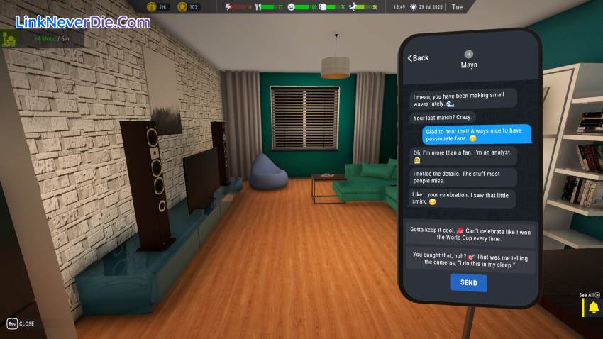 Hình ảnh trong game Football Life Simulator (screenshot)