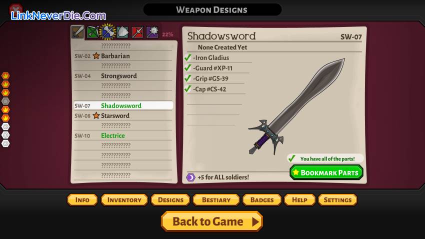 Hình ảnh trong game Jacksmith: Weapons and Warriors (screenshot)