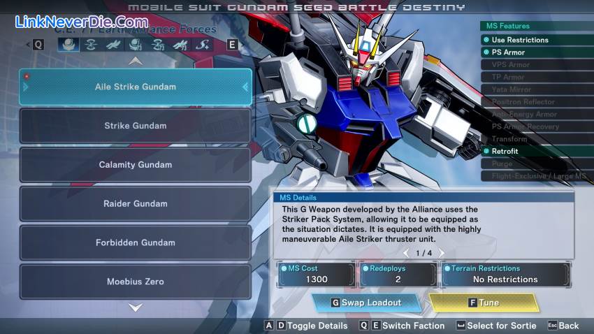Hình ảnh trong game MOBILE SUIT GUNDAM SEED BATTLE DESTINY REMASTERED (screenshot)