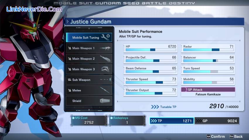 Hình ảnh trong game MOBILE SUIT GUNDAM SEED BATTLE DESTINY REMASTERED (screenshot)