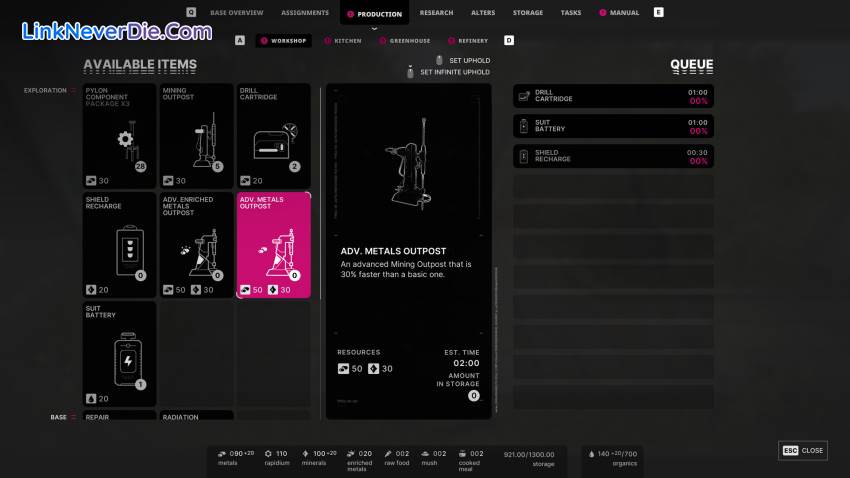 Hình ảnh trong game The Alters (screenshot)