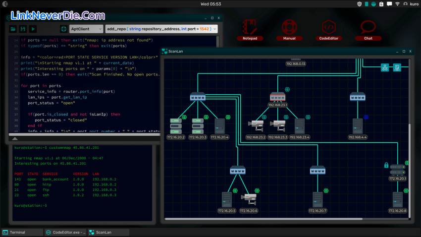 Hình ảnh trong game Grey Hack (screenshot)