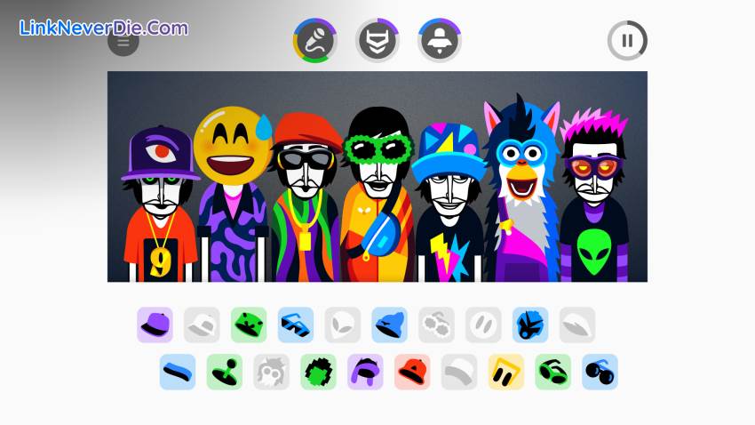 Hình ảnh trong game Incredibox (screenshot)
