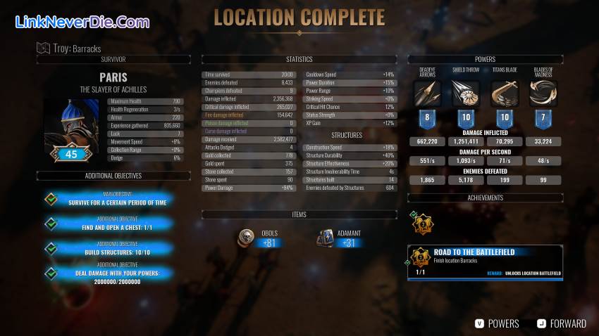 Hình ảnh trong game Achilles: Survivor (screenshot)