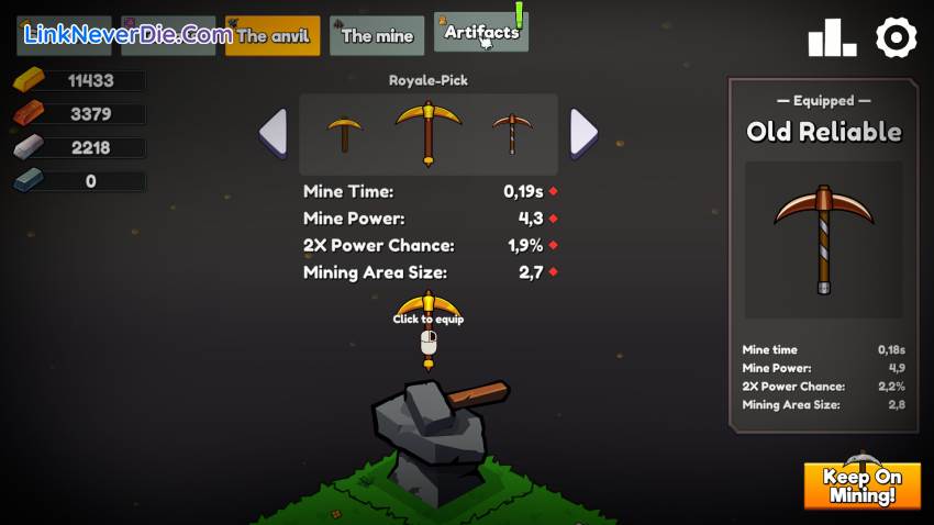 Hình ảnh trong game Keep on Mining! (screenshot)